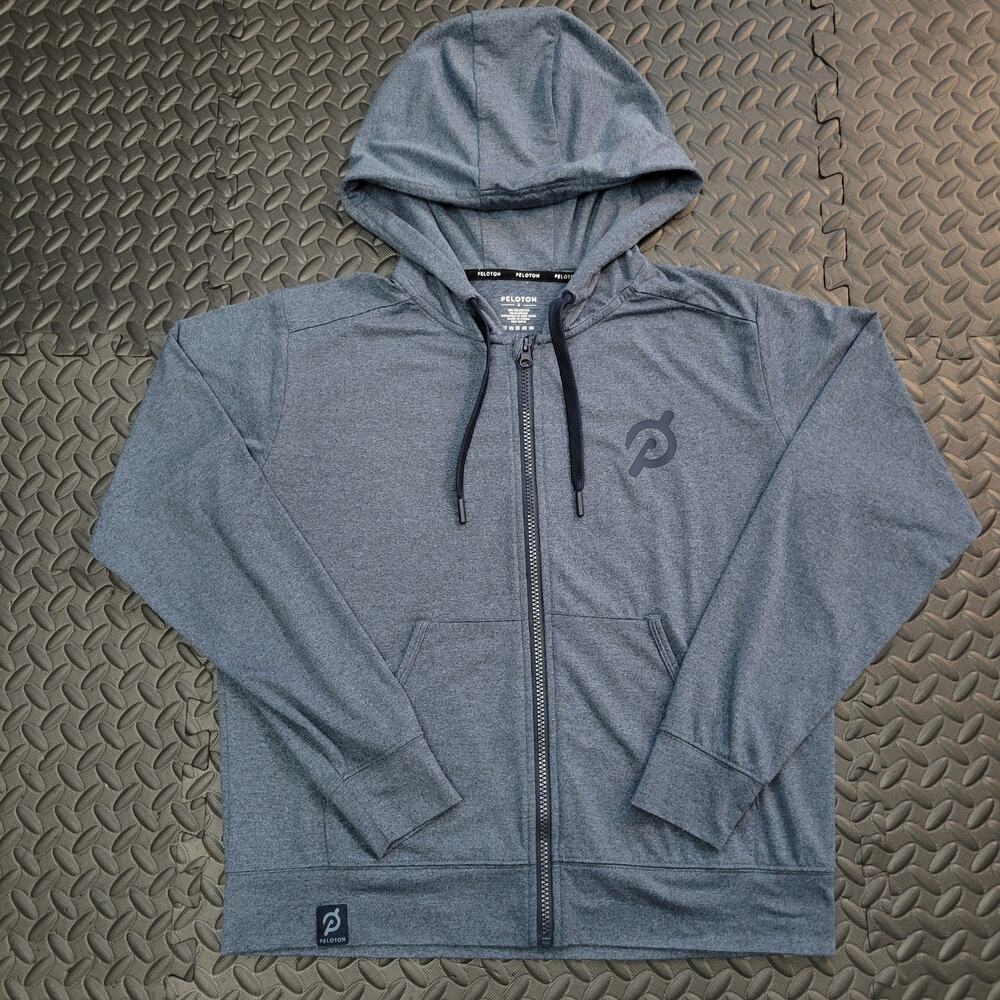 Peloton Zip Up Hoodie Athleisure Activewear Gym Fitness Workout Lifting Bike